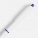 Ручка шариковая Bright Pop, белая с синим 