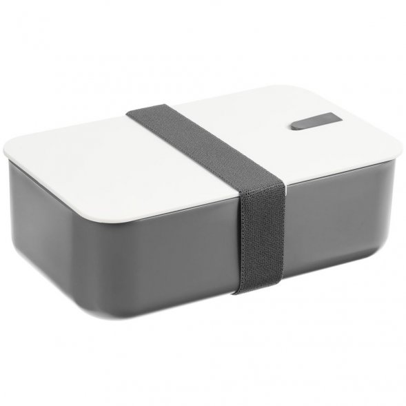 Ланчбокс Lunch Hour, белый с серым 