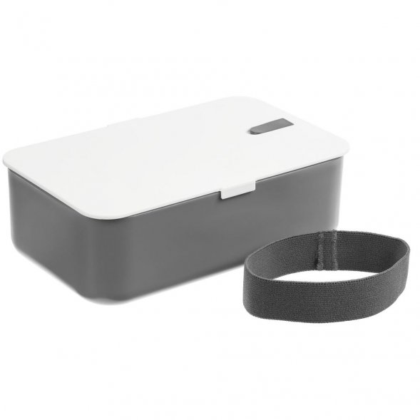 Ланчбокс Lunch Hour, белый с серым 