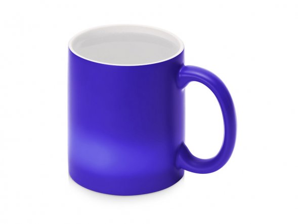 Кружка-хамелеон Magic матовая, синий/белый (P) 