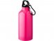 Бутылка Oregon с карабином 400мл, неоновый розовый 