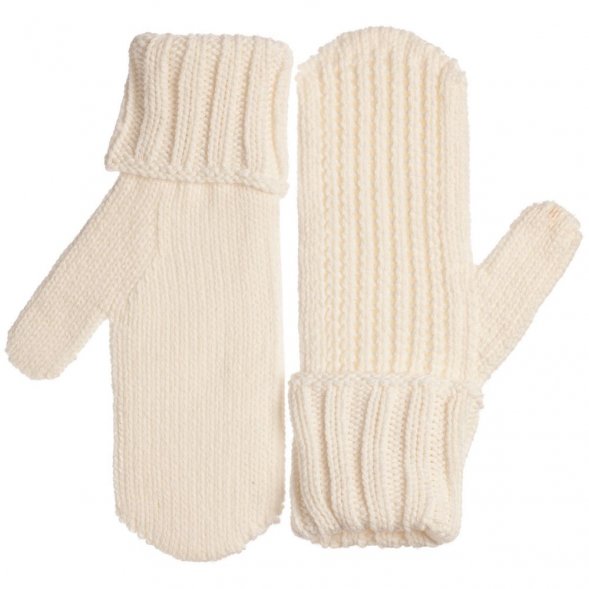 Варежки Nordkyn, молочно-белые 