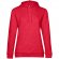 Толстовка с капюшоном женская Hoodie, красный меланж 