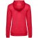 Толстовка с капюшоном женская Hoodie, красный меланж 