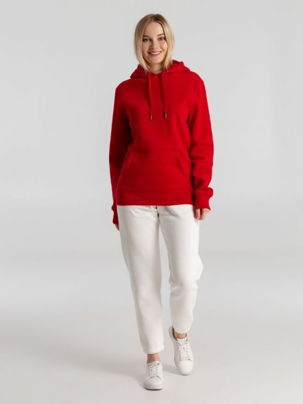 Толстовка с капюшоном унисекс King, красная 