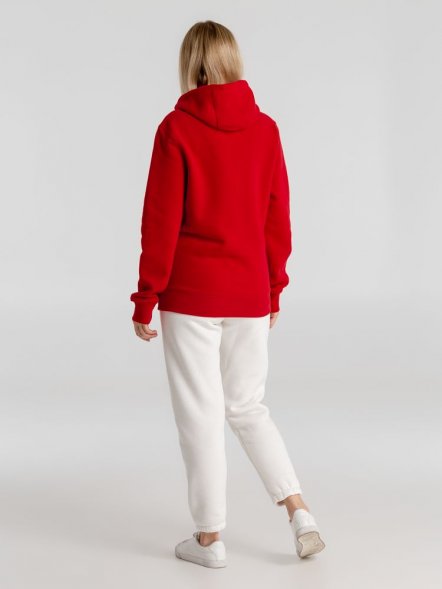 Толстовка с капюшоном унисекс King, красная 