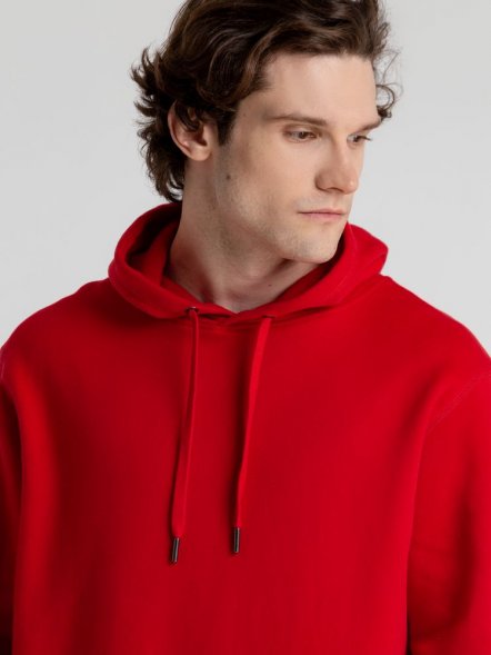 Толстовка с капюшоном унисекс King, красная 