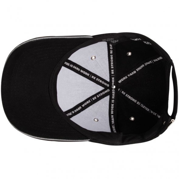 Бейсболка Hard Work Black со светоотражающим элементом 