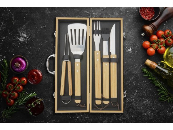 Churras Набор для барбекю из 5 предметов, natural 