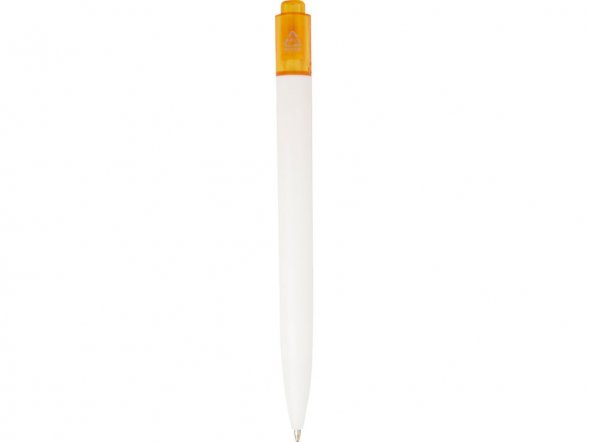 Шариковая ручка Thalaasa из океанического пластика, оранжевый прозрачный/белый 