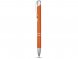Алюминиевая шариковая кнопочная ручка Moneta, синие чернила, оранжевый 