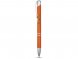 Алюминиевая шариковая кнопочная ручка Moneta, синие чернила, оранжевый 