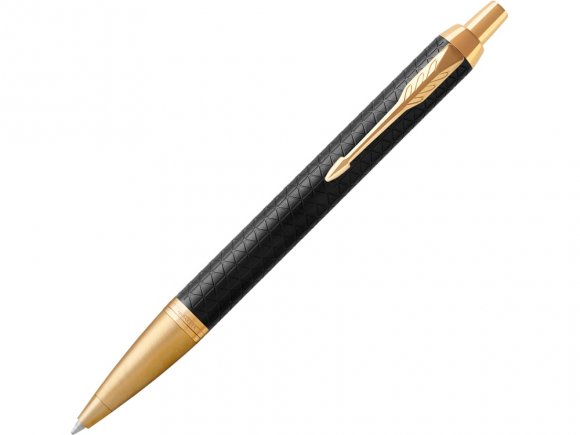 Шариковая ручка Parker IM Premium Black GT, стержень: M, цвет чернил: blue, в подарочной упаковке. 