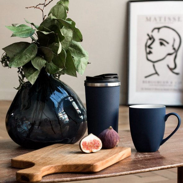 Термокружка вакуумная Palermo, синяя 