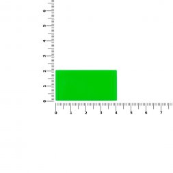 Лейбл из ПВХ Dzeta, XS, зеленый неон