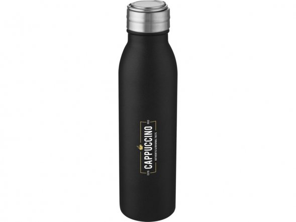 Harper, спортивная бутылка из нержавеющей стали объемом 700 мл с металлической петлей, черный 