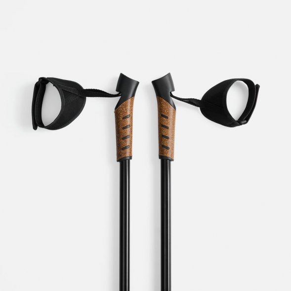 Палки для скандинавской ходьбы Trekk, черные 