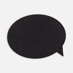 Наклейка тканевая Lunga Bubble, M, черная