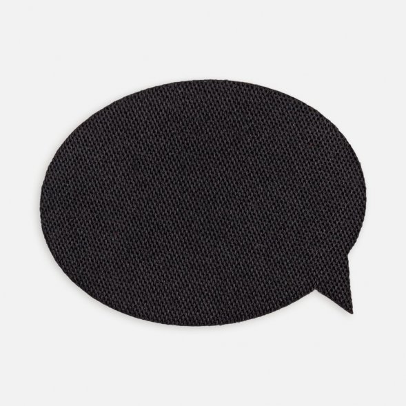 Наклейка тканевая Lunga Bubble, M, черная 