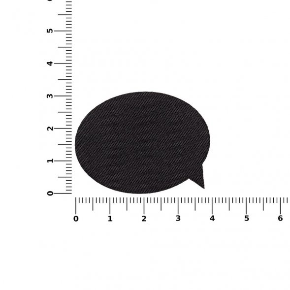 Наклейка тканевая Lunga Bubble, M, черная 