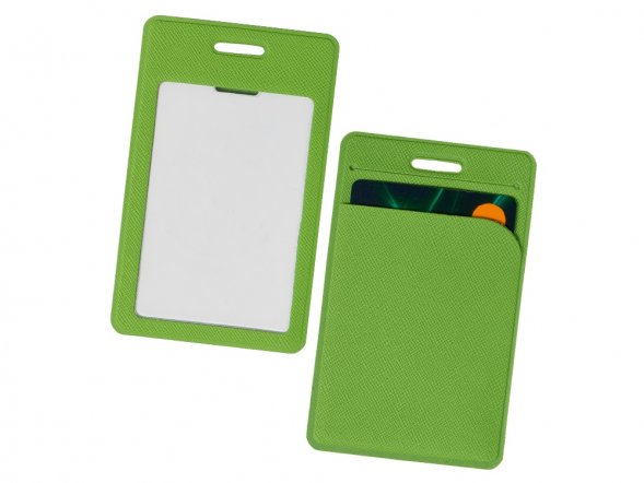 Карман вертикальный с дополнительным отделением Favor, зеленое яблоко 