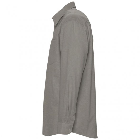 Рубашка мужская с длинным рукавом Boston, серая 