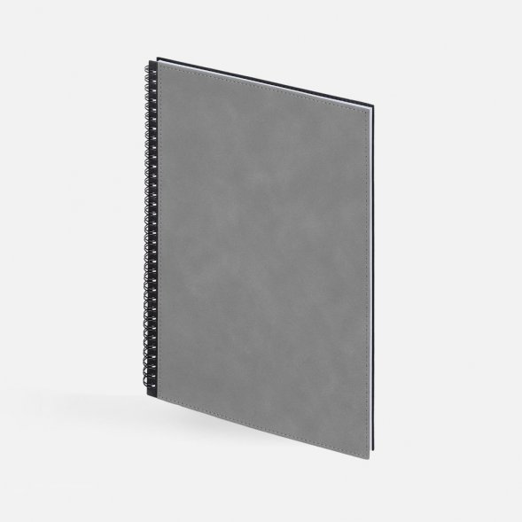 Ежедневник Notera Maxi, недатированный, серый 
