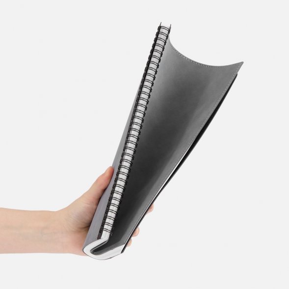 Ежедневник Notera Maxi, недатированный, серый 