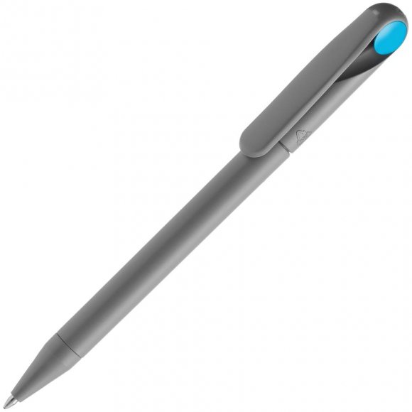 Ручка шариковая Prodir DS1 TMM Dot, серая с голубым 