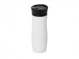 Вакуумная термокружка с кнопкой Streamline, Waterline, soft-touch, белый (P)
