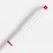 Ручка шариковая Bright Pop, белая с красным 