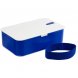 Ланчбокс Lunch Hour, белый с синим 