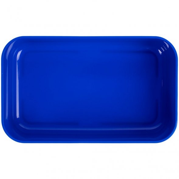 Ланчбокс Lunch Hour, белый с синим 