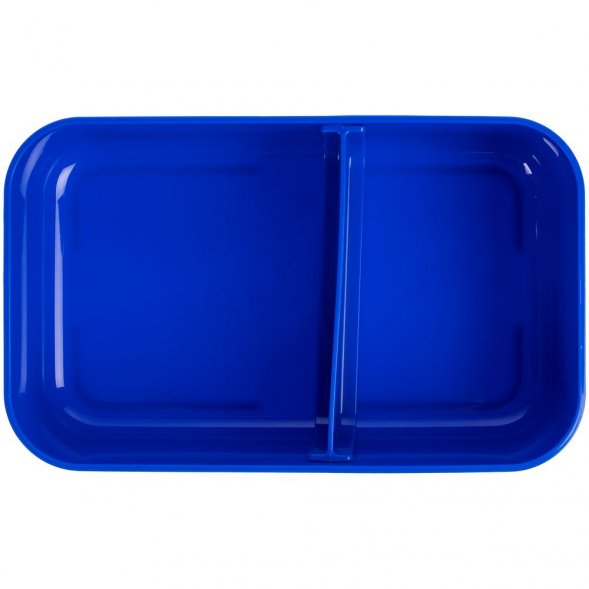 Ланчбокс Lunch Hour, белый с синим 