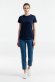 Футболка женская T-bolka Stretch Light Lady, темно-синяя (navy) 