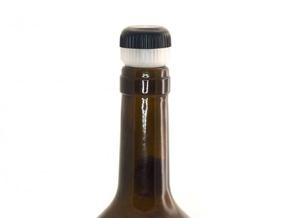 Пробка-каплеуловитель 2-в-1, черный/белый 