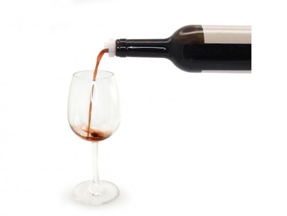 Пробка-каплеуловитель 2-в-1, черный/белый 