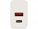 Сетевое зарядное устройство c выходами USB-A и USB-C Recharger Pro, быстрая зарядка QC/PD, 30 Вт, белый 