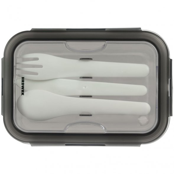 Ланчбокс Hard Work, серый 