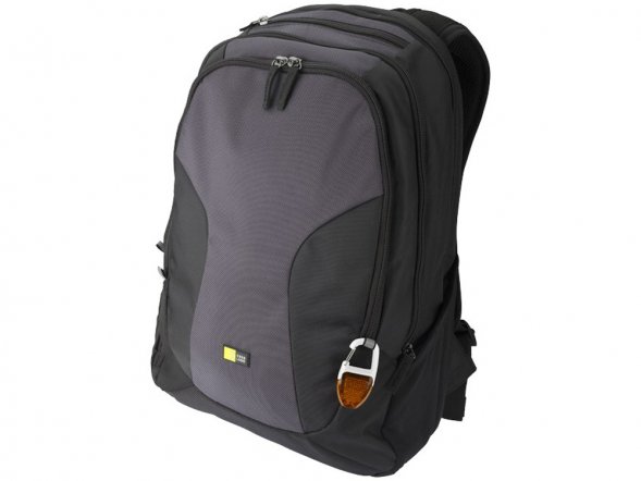 Брелок - фонарик с отражателем и карабином, оранжевый/белый 