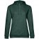 Толстовка с капюшоном женская Hoodie, темно-зеленый меланж 