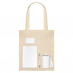 Подарочный набор Welcome Pack, белый (термокружка, ежедневник, ручка, ЗУ, шоппер)