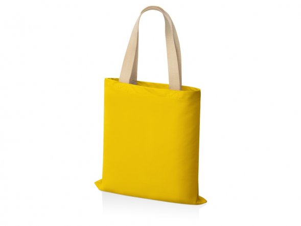 Сумка для шопинга Steady из хлопка с парусиновыми ручками, 260 г/м2, желтый 