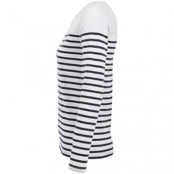 Футболка женская с длинным рукавом Matelot LSL Women, белая с синим 