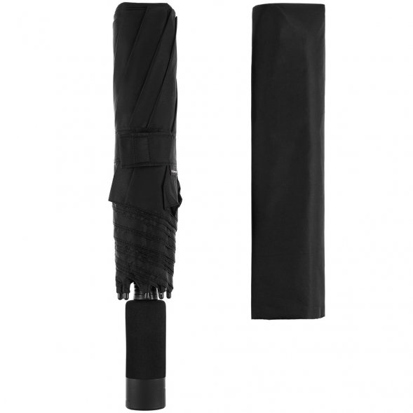 Складной зонт U.090, черный 