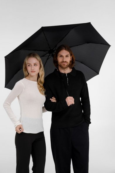 Складной зонт U.090, черный 