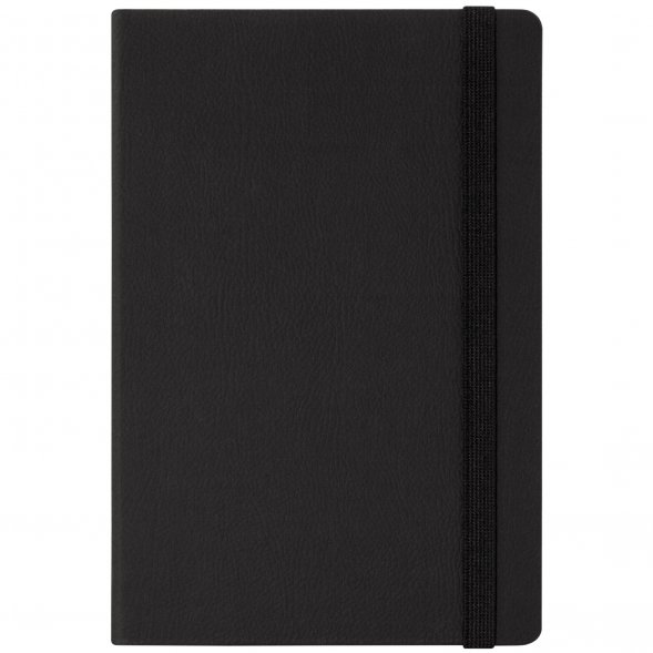 Ежедневник Marseille soft touch BtoBook недатированный, черный (без упаковки, без стикера) 