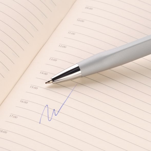 Шариковая ручка Pyramid NEO, серебро 