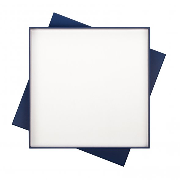 Подарочная коробка с ложементом для ежедневника и ручки, синяя 