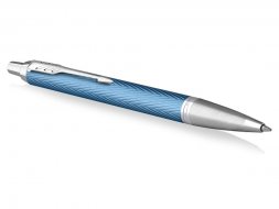 Шариковая ручка Parker IM Premium K318 Blue Grey CT, стержень: M, цвет чернил: blue, в подарочной упаковке.